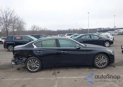 2024 Infiniti Q50 Luxe Awd z USA, uszkodzony, nr VIN JN1EV7BR1RM631361
